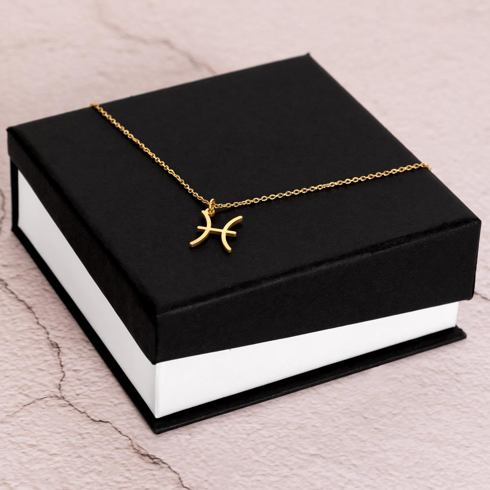 Tiny Zodiac Necklace - Horoscope Star Sign Constellation Astrology Necklace