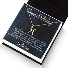 Tiny Zodiac Necklace - Horoscope Star Sign Constellation Astrology Necklace