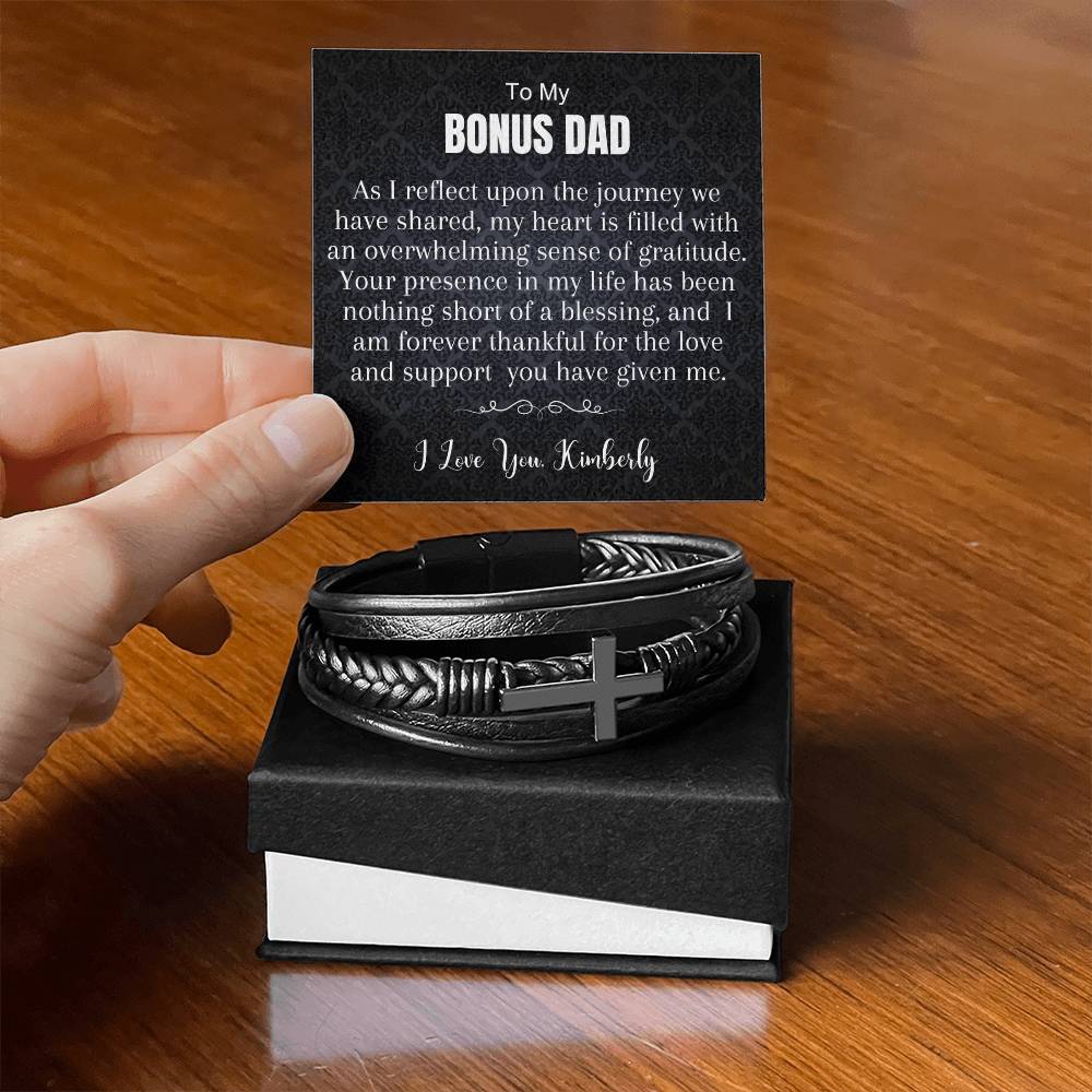 Bonus Dad Bracelet – Gift For Step Dad