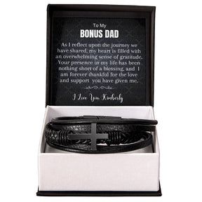 Bonus Dad Bracelet – Gift For Step Dad