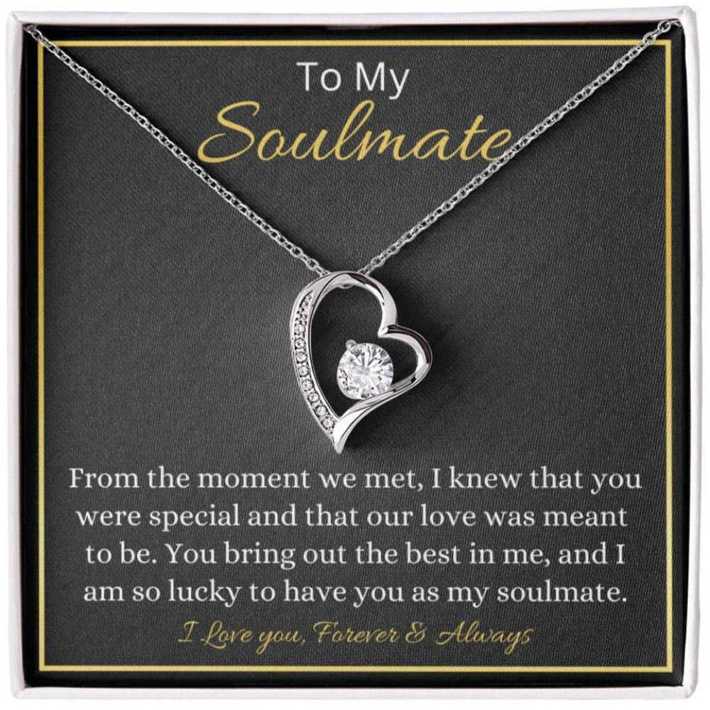 To My Soulmate Necklace - Gift For Anniversary Christmas Birthday Valentines