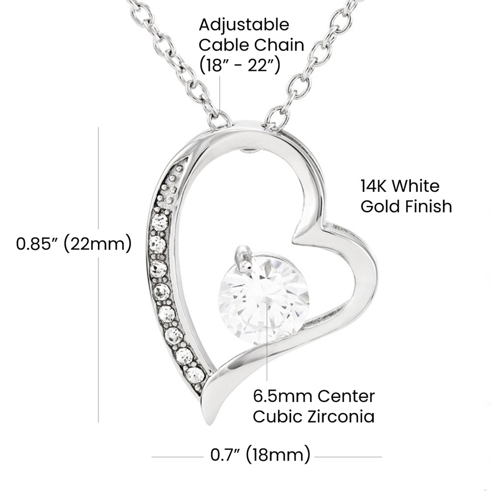 Heart Forever Love Necklace - To Bride From Groom