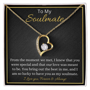 To My Soulmate Necklace - Gift For Anniversary Christmas Birthday Valentines