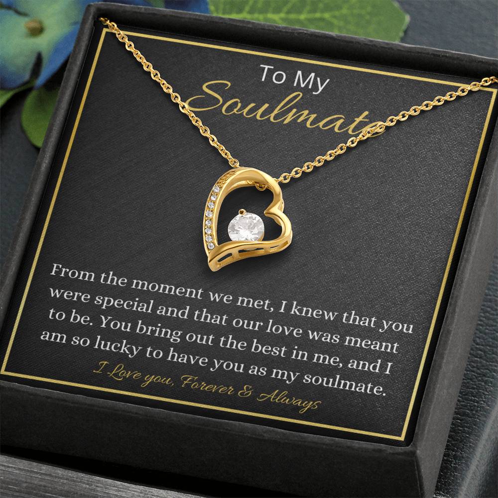 To My Soulmate Necklace - Gift For Anniversary Christmas Birthday Valentines