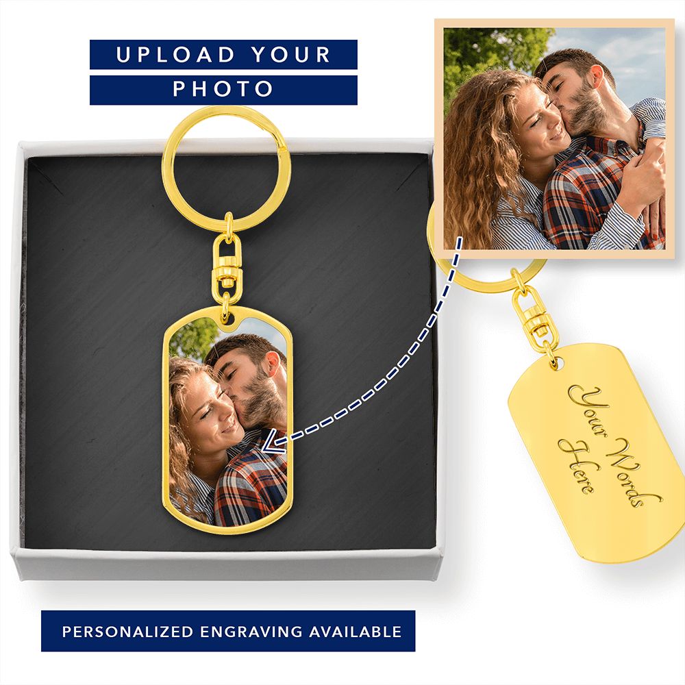 Personalized Engravable Photo Keychain