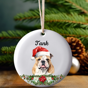 Personalized Dog Breed Ornament With Name - Dog Lover Gift