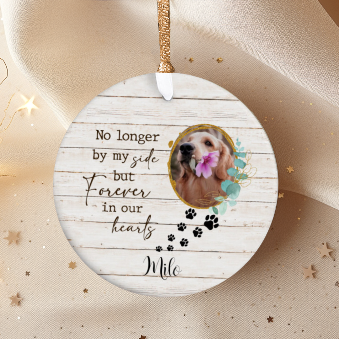 Dog Memorial Ornament - Personalized Pet Ornament Keepsake