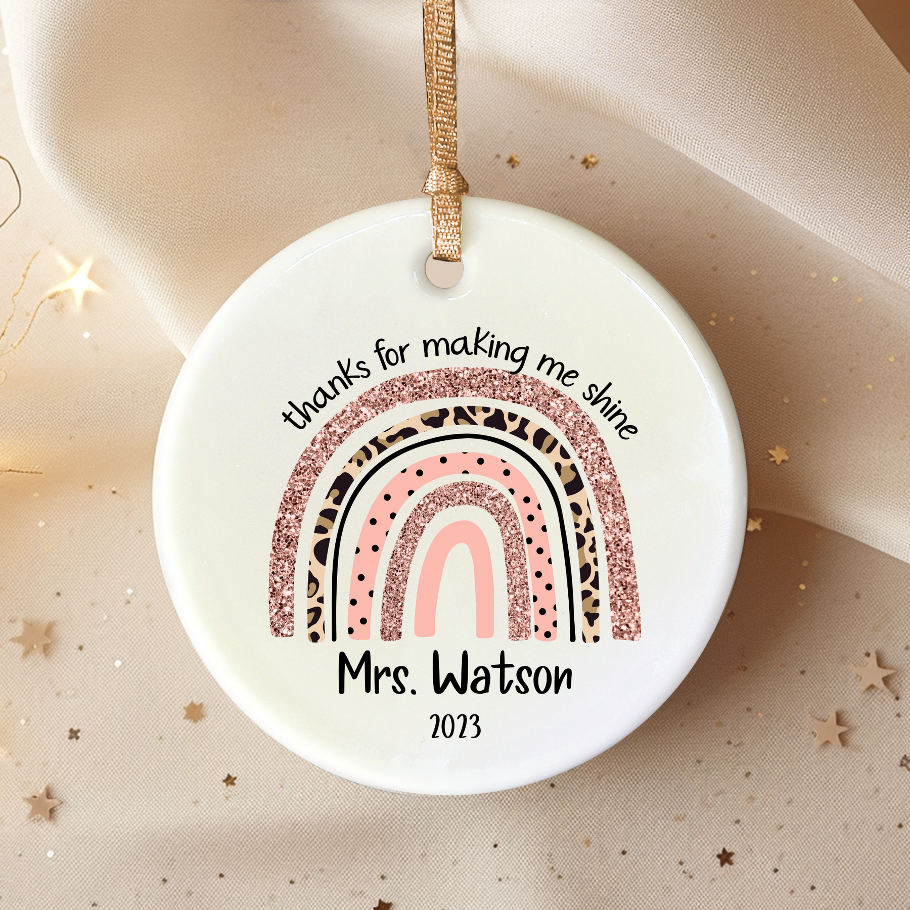 Teacher Ornament - Personalized Teacher Appreciation Gift