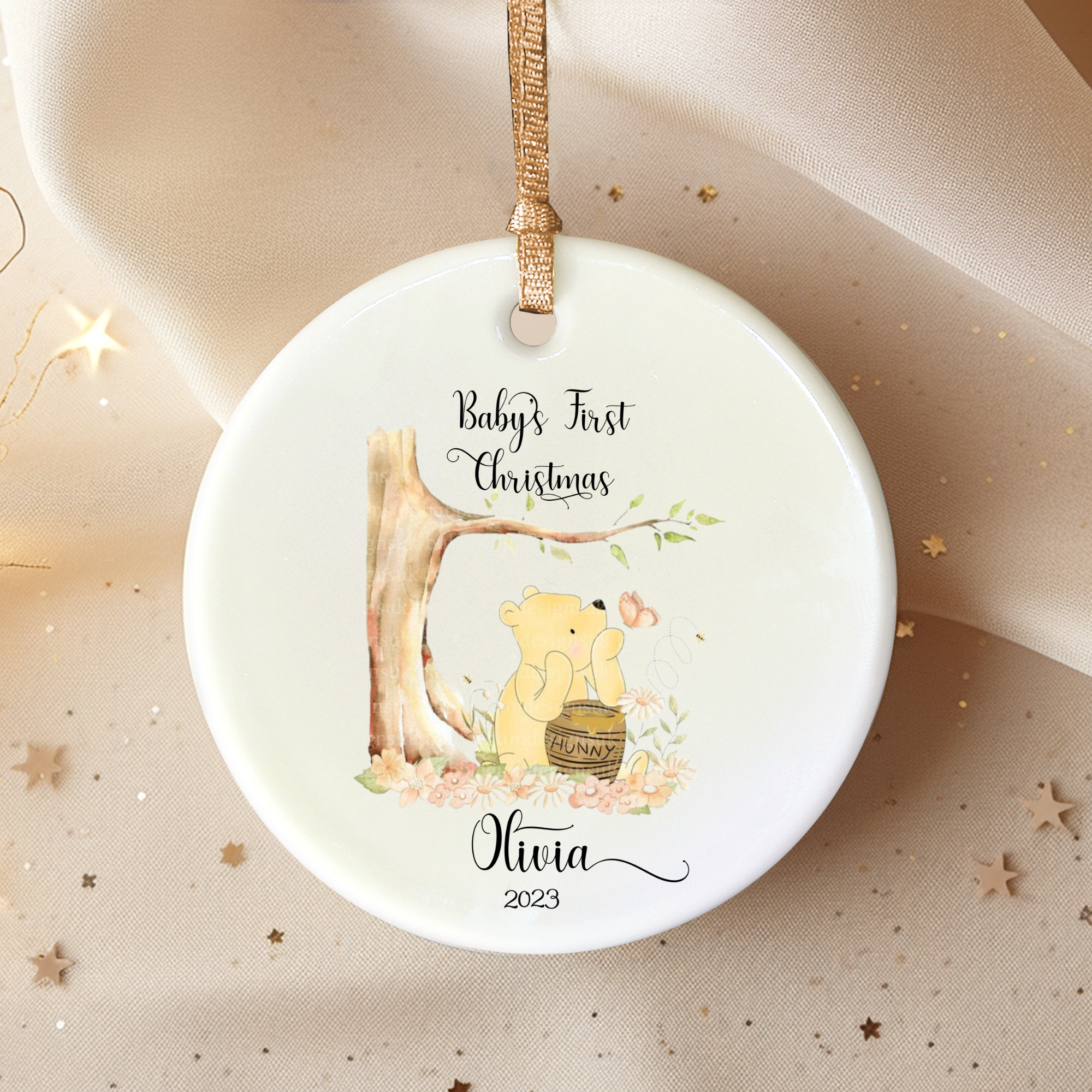 Baby's First Christmas Ornament  - Personalized Ornament