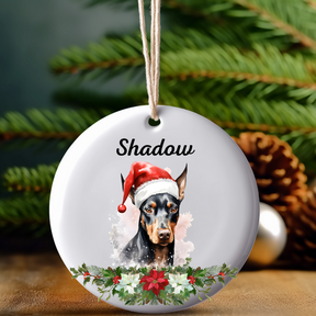 Personalized Dog Breed Ornament With Name - Dog Lover Gift