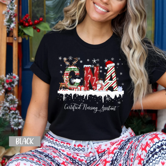 Christmas CNA Shirt - CNA Nurse Gift