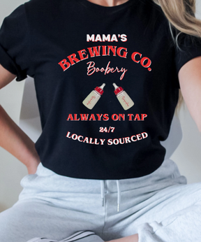 Christmas Breastfeeding Brewery Shirt - New Mom Tee