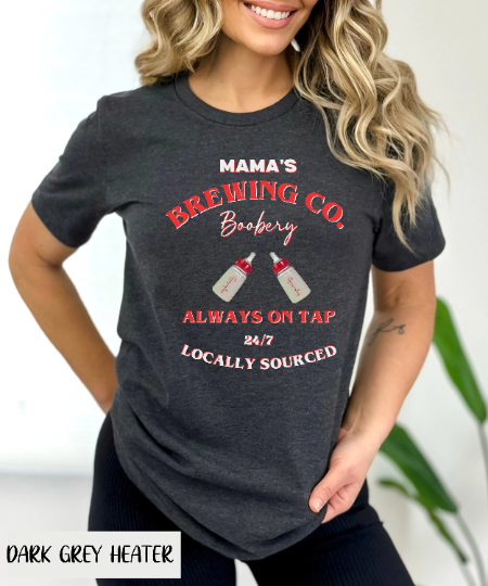 Christmas Breastfeeding Brewery Shirt - New Mom Tee