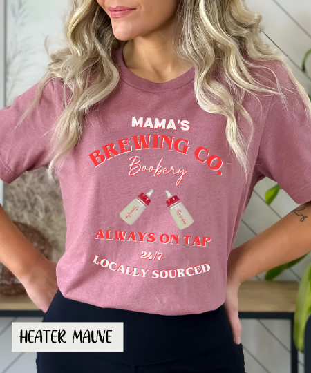 Christmas Breastfeeding Brewery Shirt - New Mom Tee