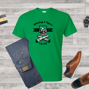 Wiskey & Cigars T-Shirt Gift For Cigar Lover -  Shirt For Cigar Smoker Gifts