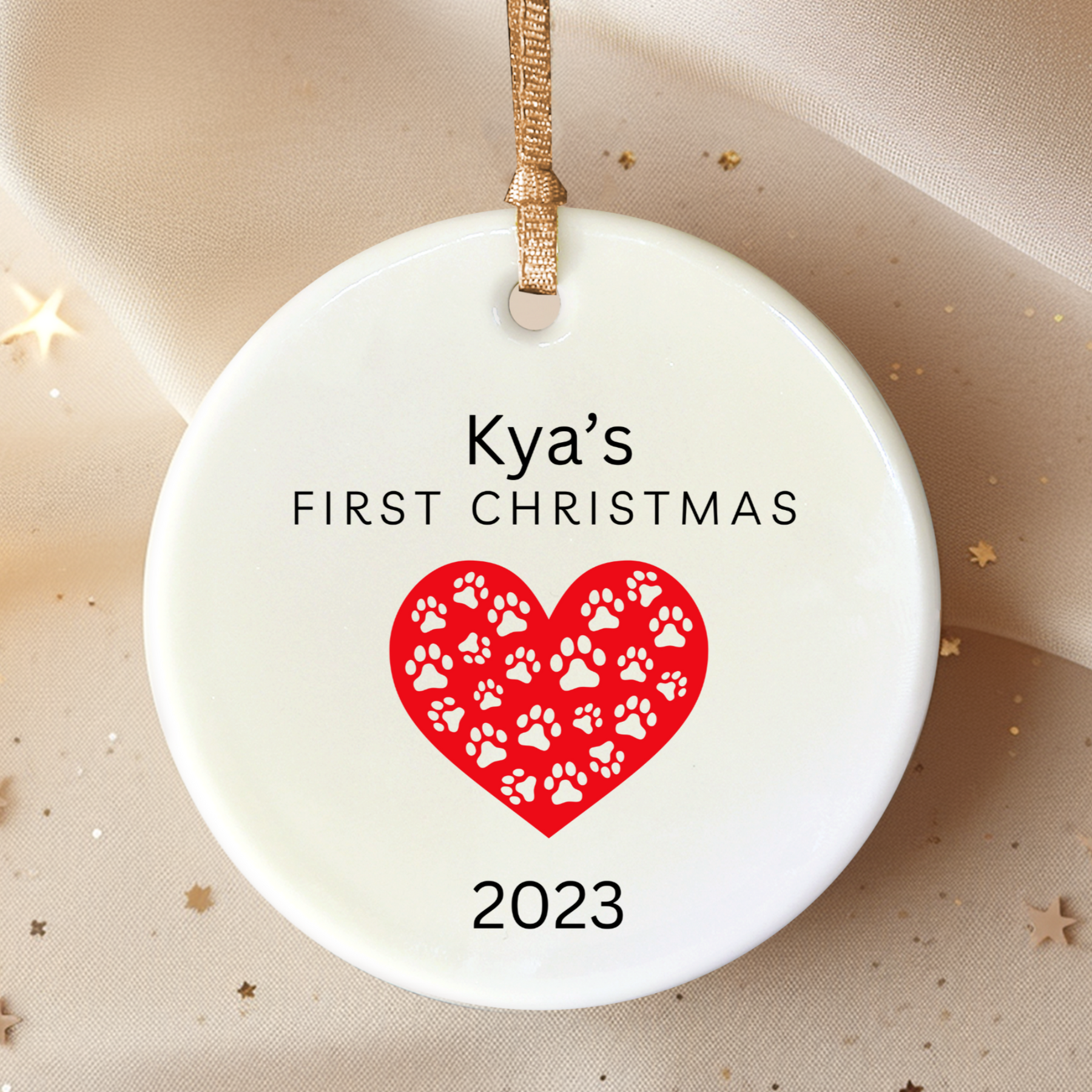 Dog/Cat First Christmas Ornament - Personalized Pet Ornament Keepsake