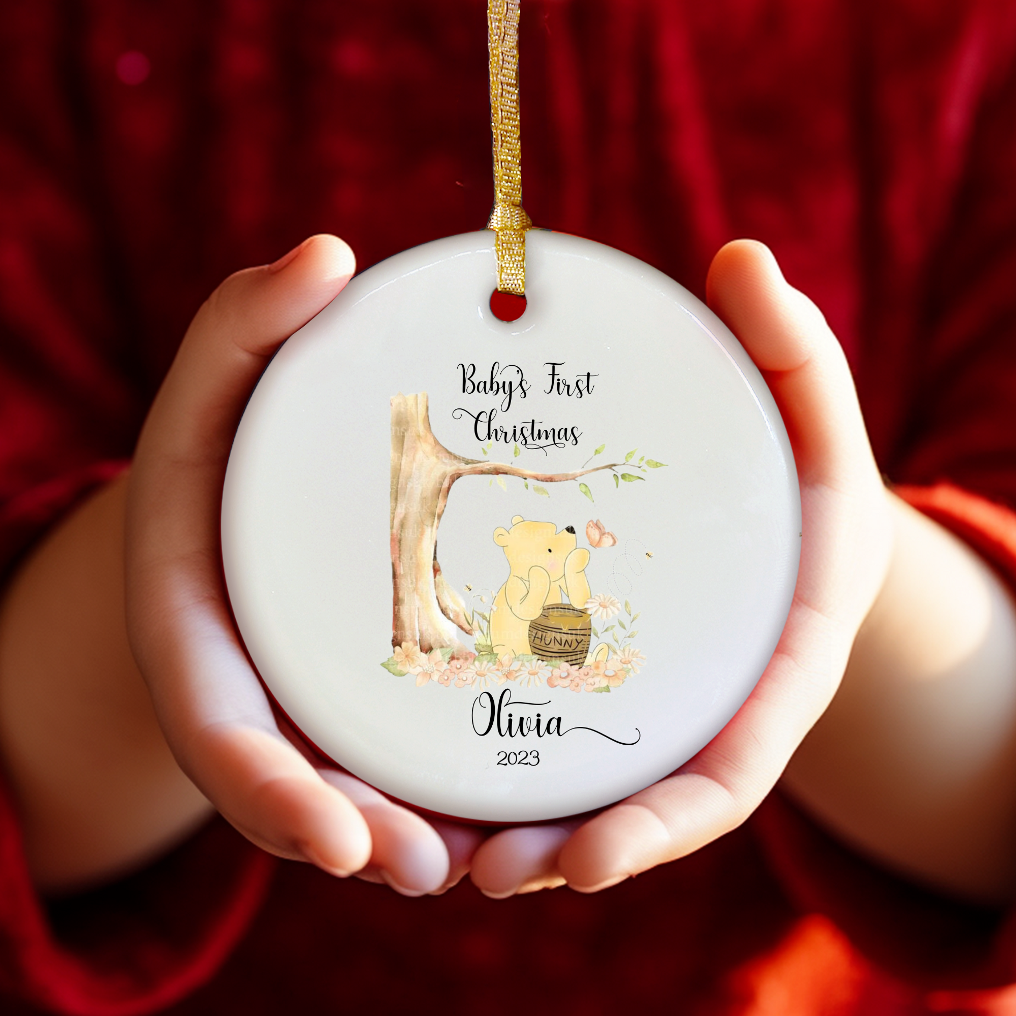 Baby's First Christmas Ornament  - Personalized Ornament