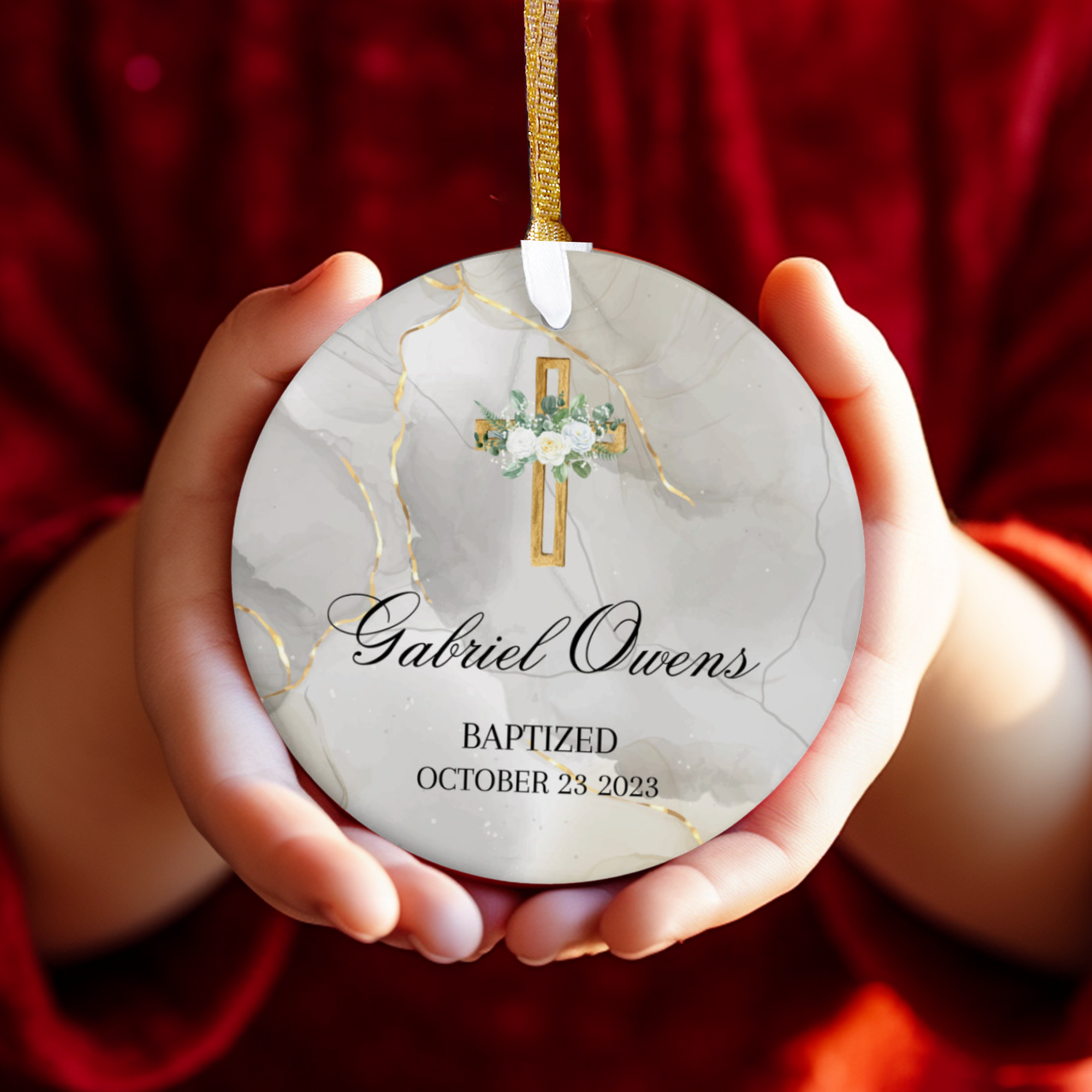 Baptism Ornament - Personalized Keepsake