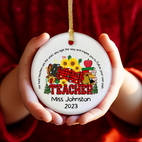 Teacher Ornament - Personalized Teacher Appreciation Gift