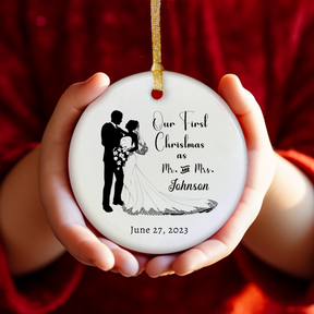 Our First Christmas Married Ornament