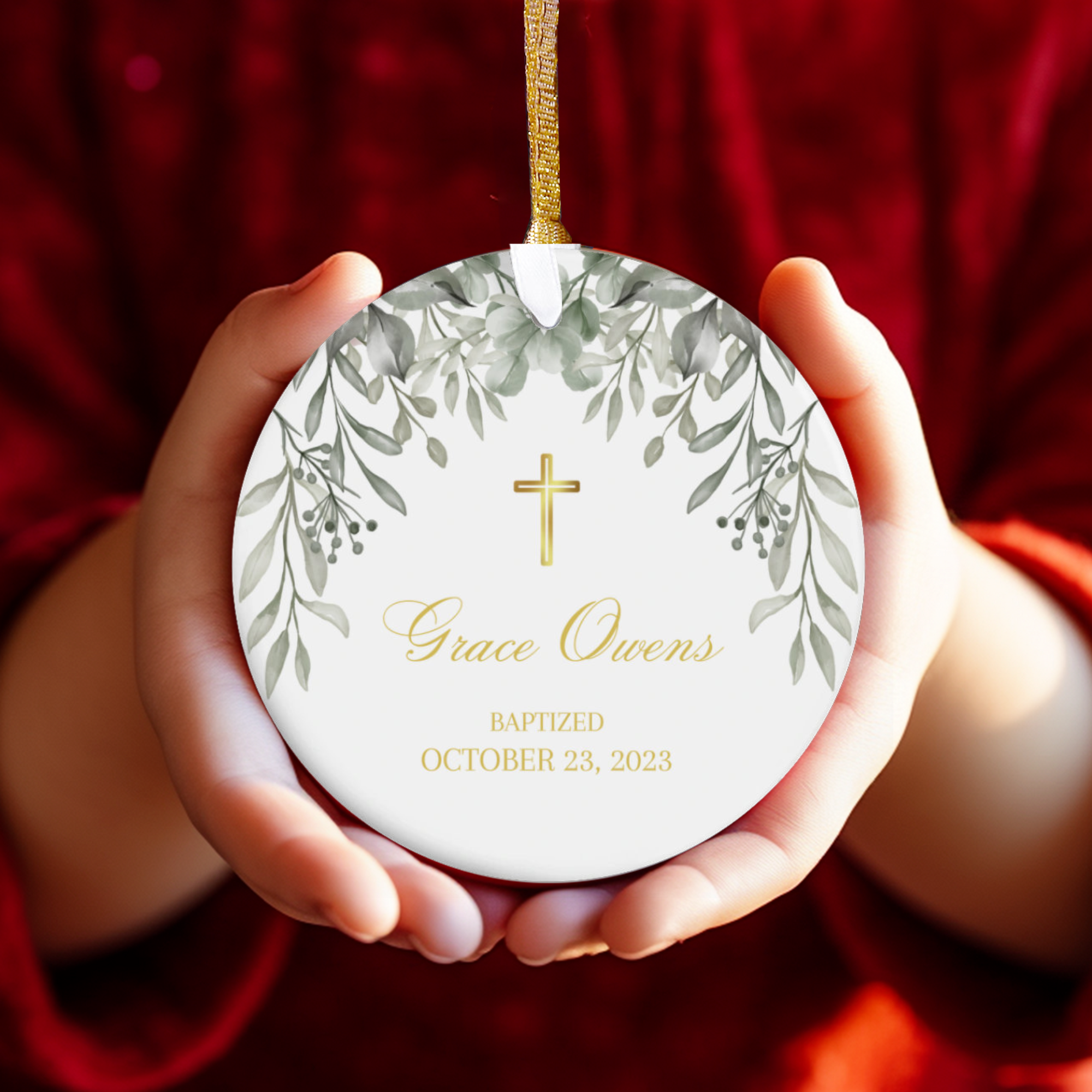 Baptism Ornament - Personalized Keepsake