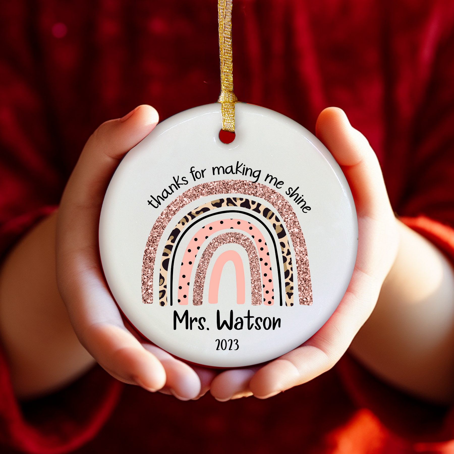 Teacher Ornament - Personalized Teacher Appreciation Gift