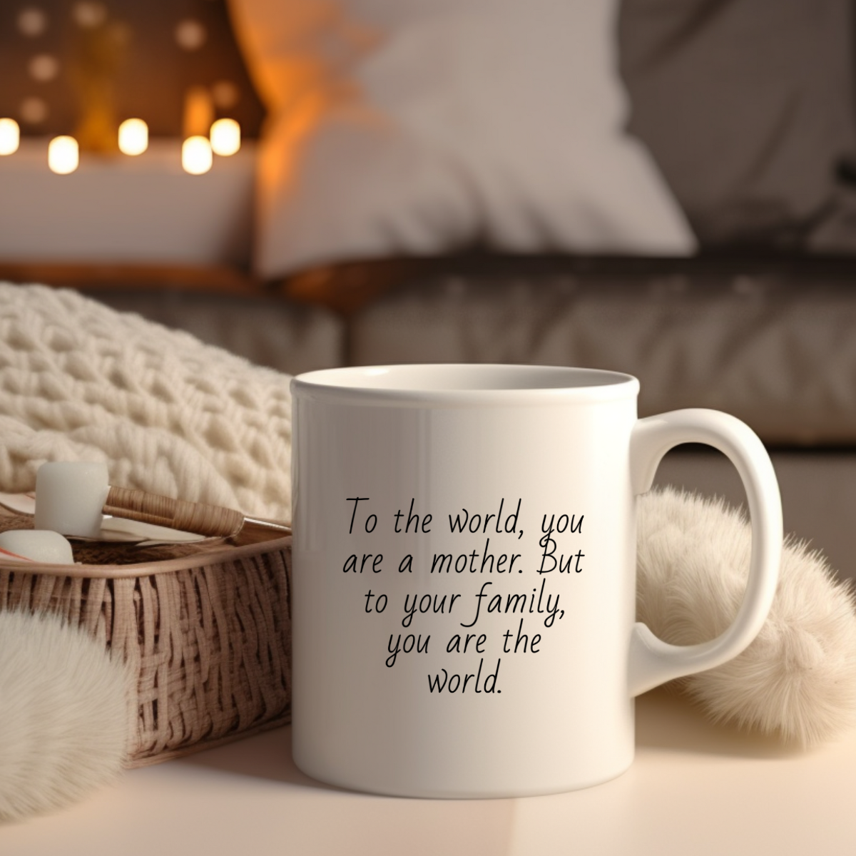 To The World You Are A Mother Coffee Mug For Mom - Personalized Sentimental Gift For Mom