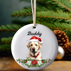 Personalized Dog Breed Ornament With Name - Dog Lover Gift