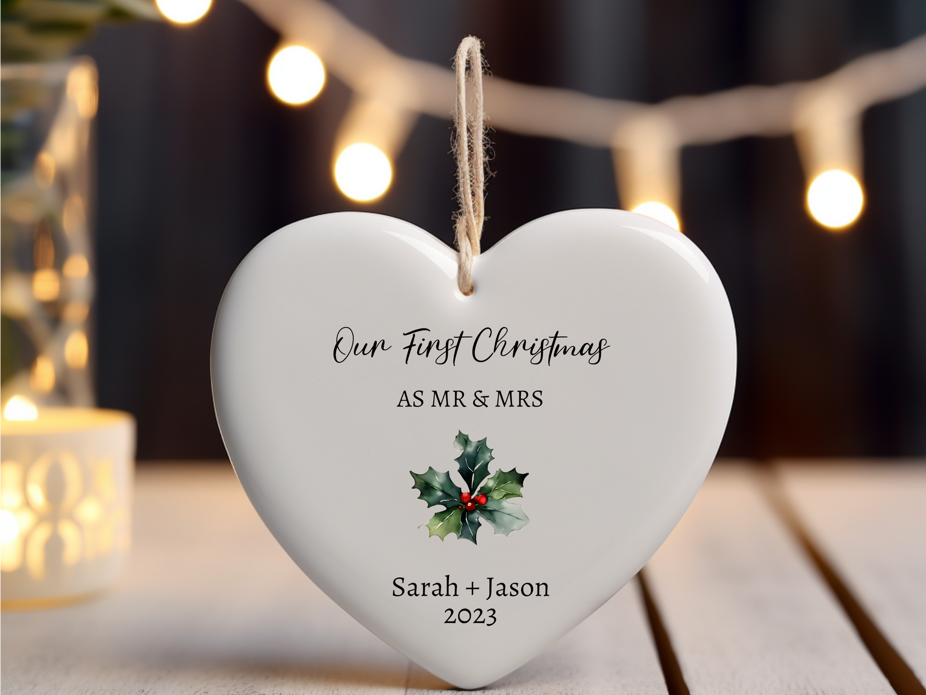 Our First Christmas Married Ornament