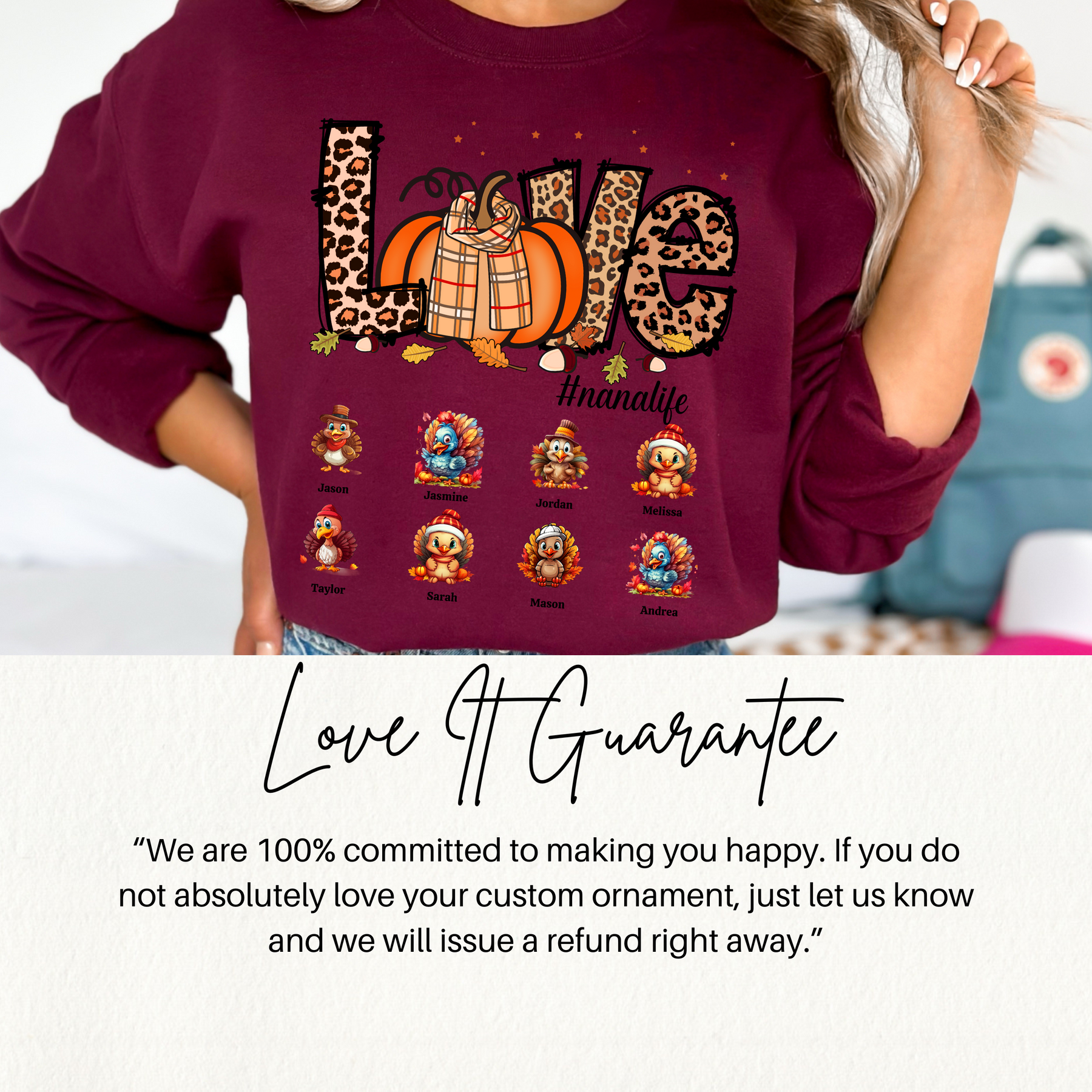 Great Grandma Shirt With Grandkids Names - Grandma Sweatshirt