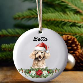 Personalized Dog Breed Ornament With Name - Dog Lover Gift