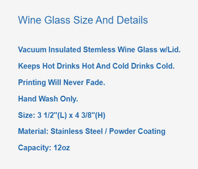 Wines Well With Others - 12oz Stainless Steel Insulated Wine Tumbler