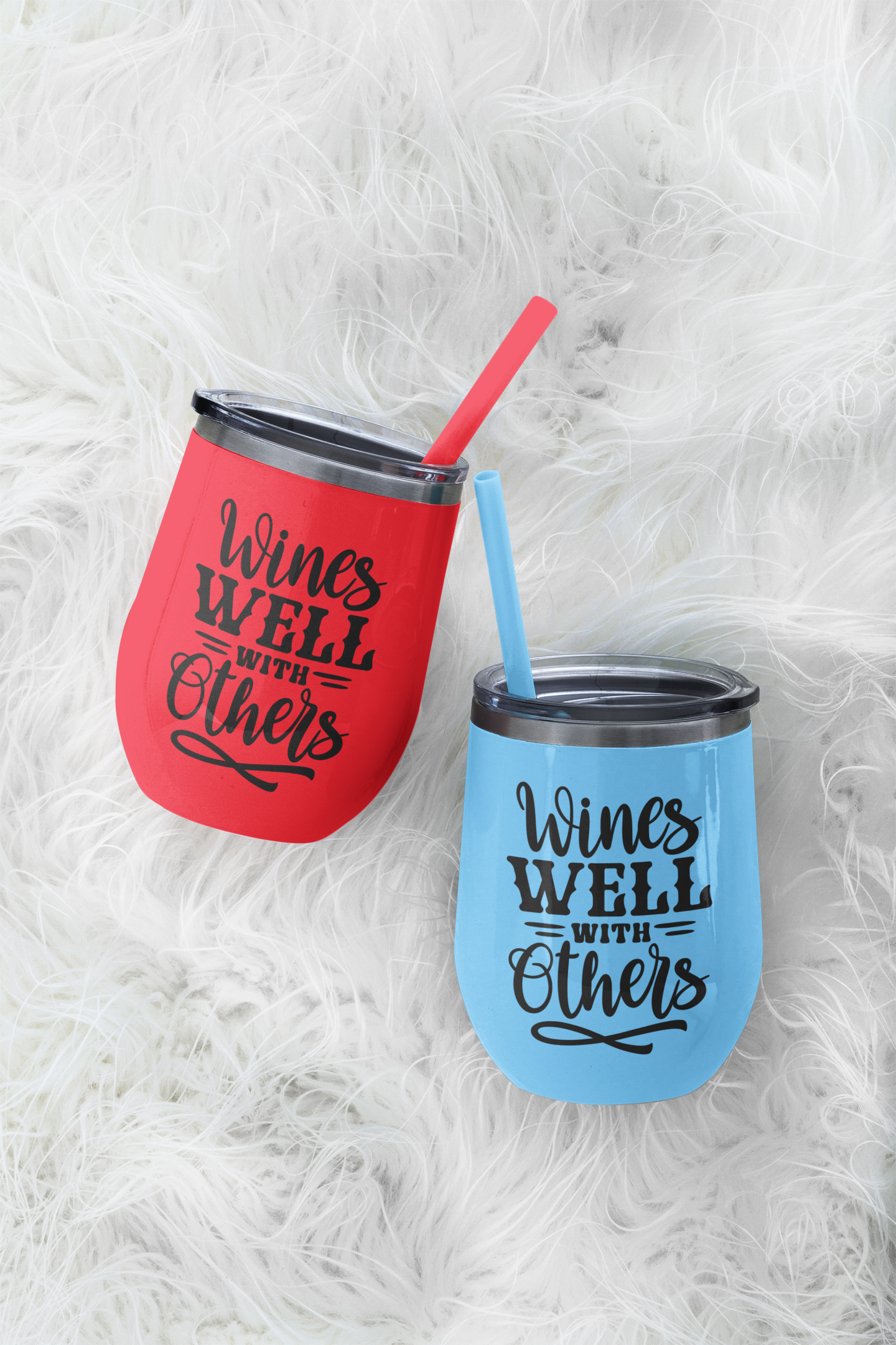 Wines Well With Others - 12oz Stainless Steel Insulated Wine Tumbler