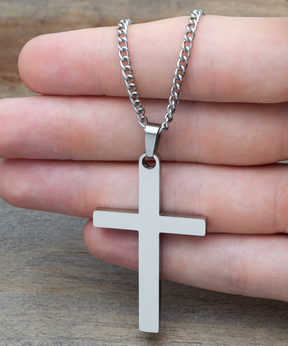 To My Amazing DAD Cross Necklace - From Son