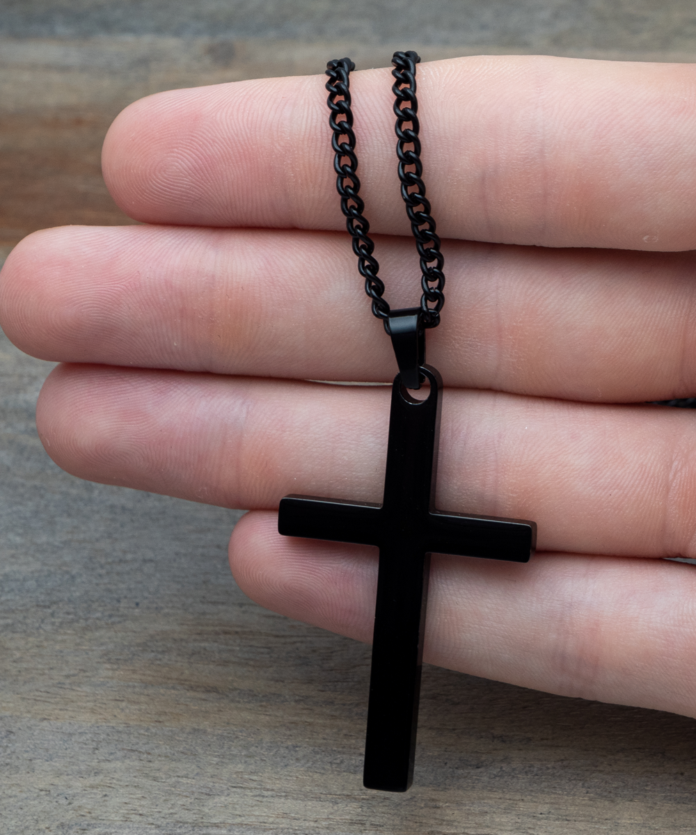 To My Amazing DAD Cross Necklace - From Daughter