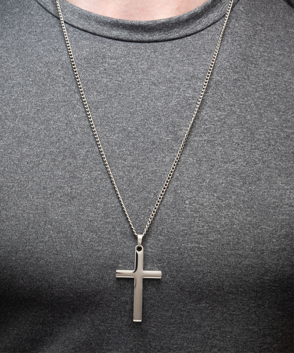 To My Amazing DAD Cross Necklace - From Son